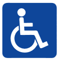 Zona para personas con discapacidad